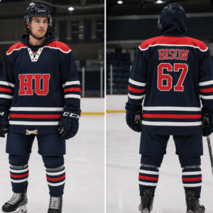 Sublimated&Embroidered Hockey Jersey with Hoodie